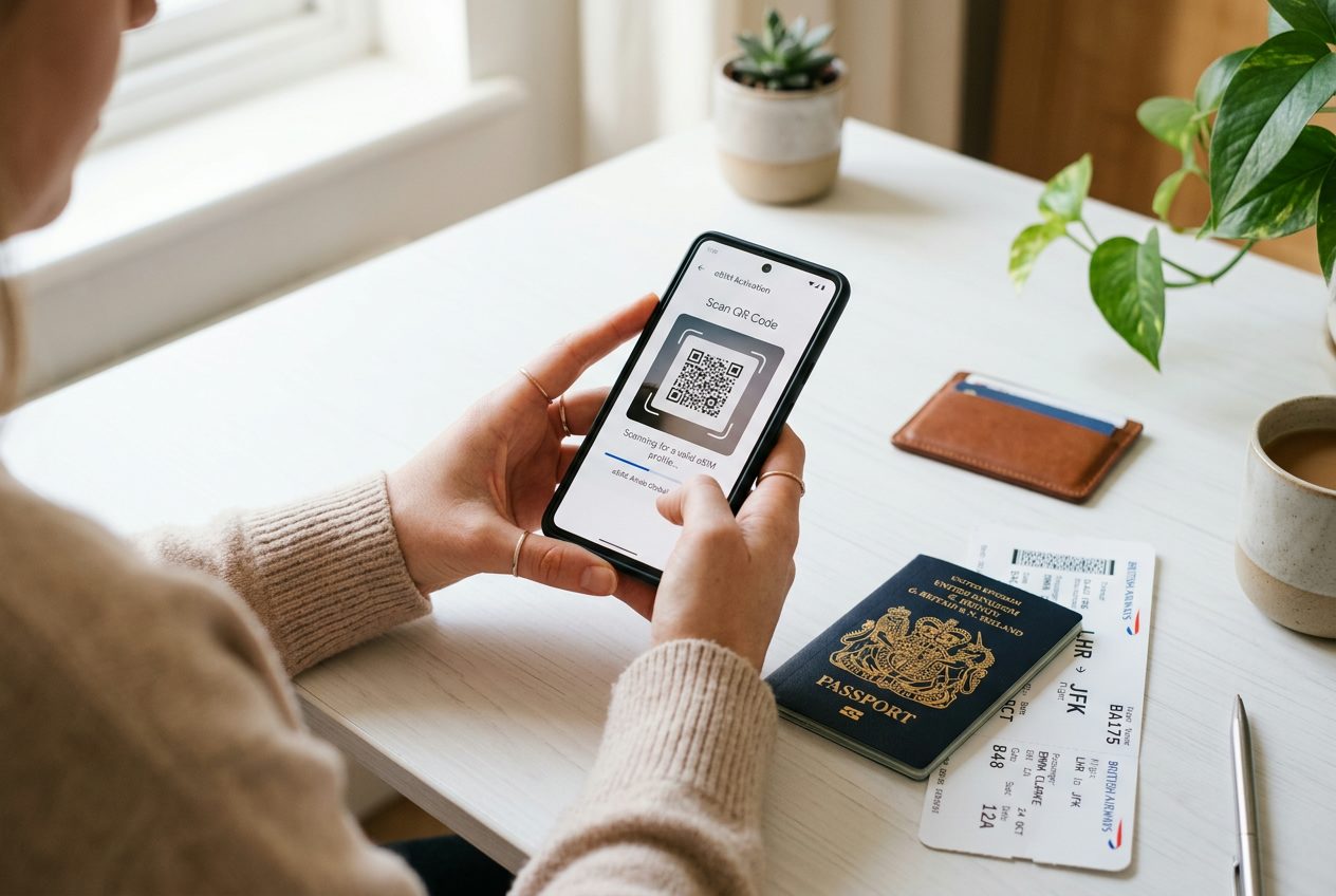 Cómo activar una eSIM antes de llegar a Santiago