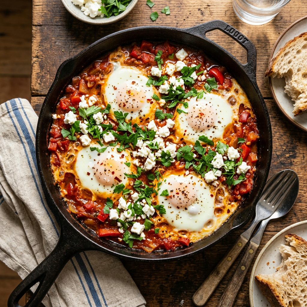Shakshuka with Feta & Fresh Herbs