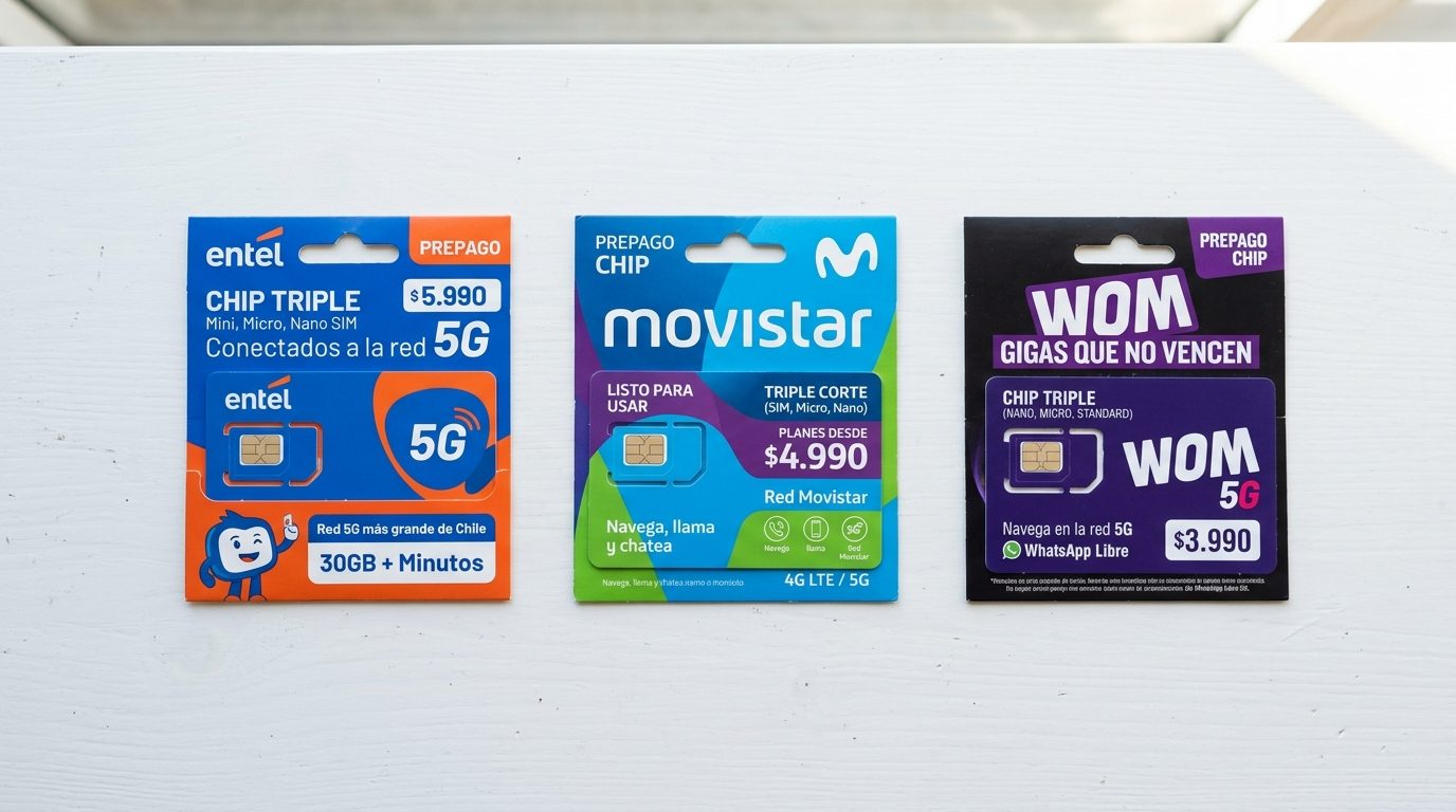 Comparativa: Entel vs Claro vs Movistar para turistas