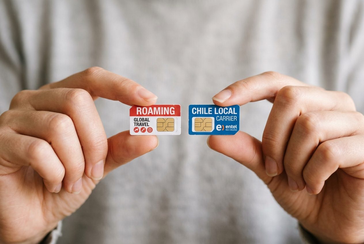 Roaming vs SIM local en Chile: ¿qué te conviene más?