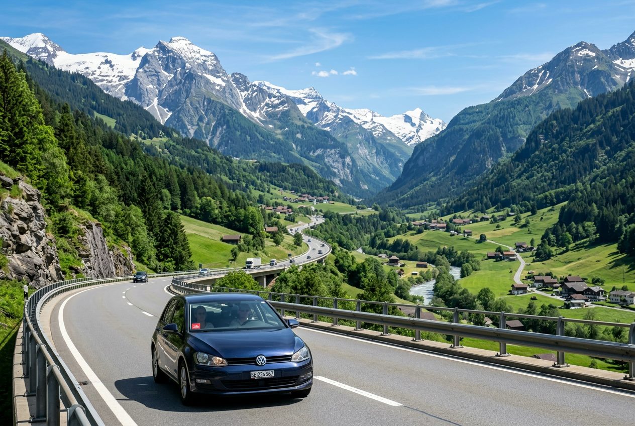 Schweiz-Einreise mit dem Auto: Vignette & Maut im Überblick