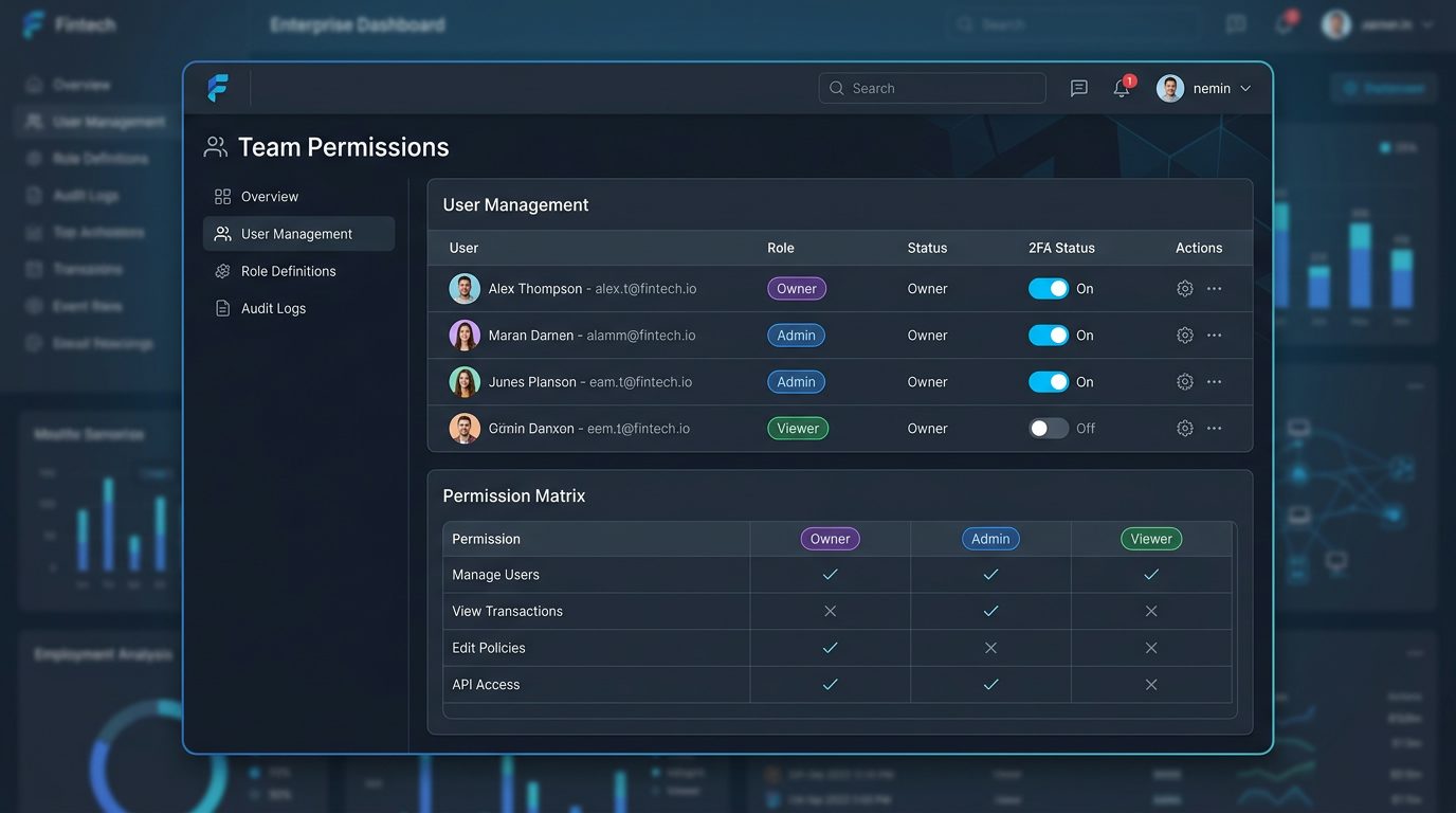 Team Permissions and role management