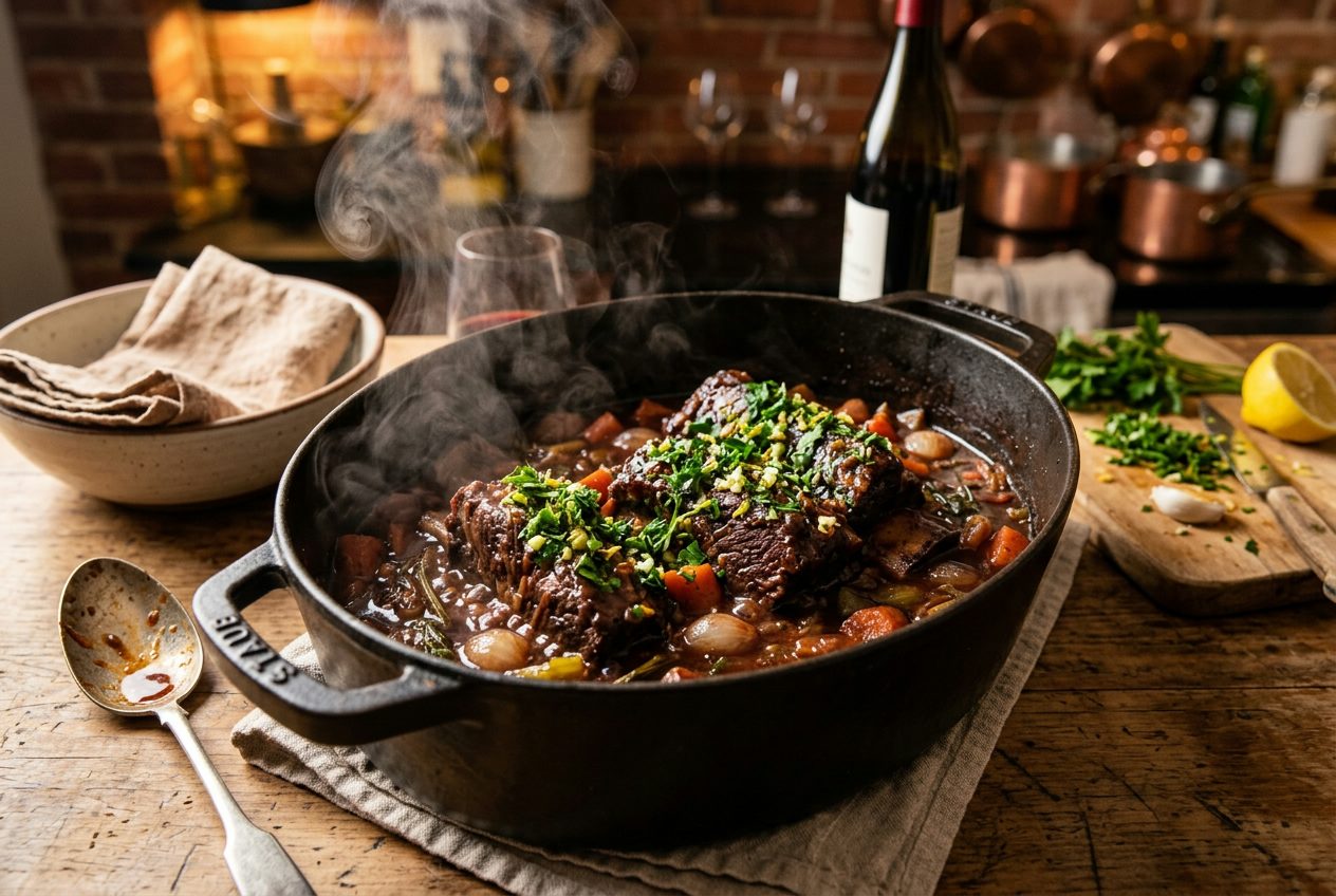 Slow-Braised Short Ribs with Gremolata