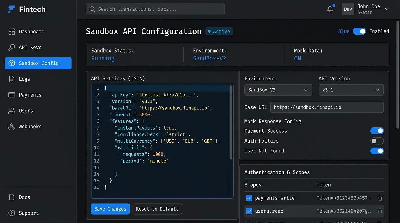 Airwallex Sandbox API Setup