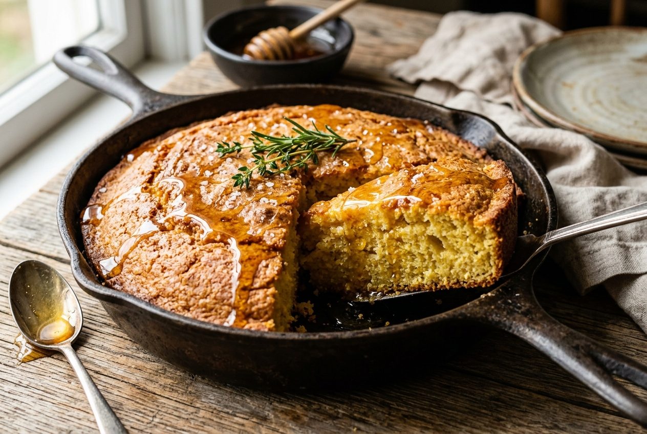 Brown Butter Honey Cornbread