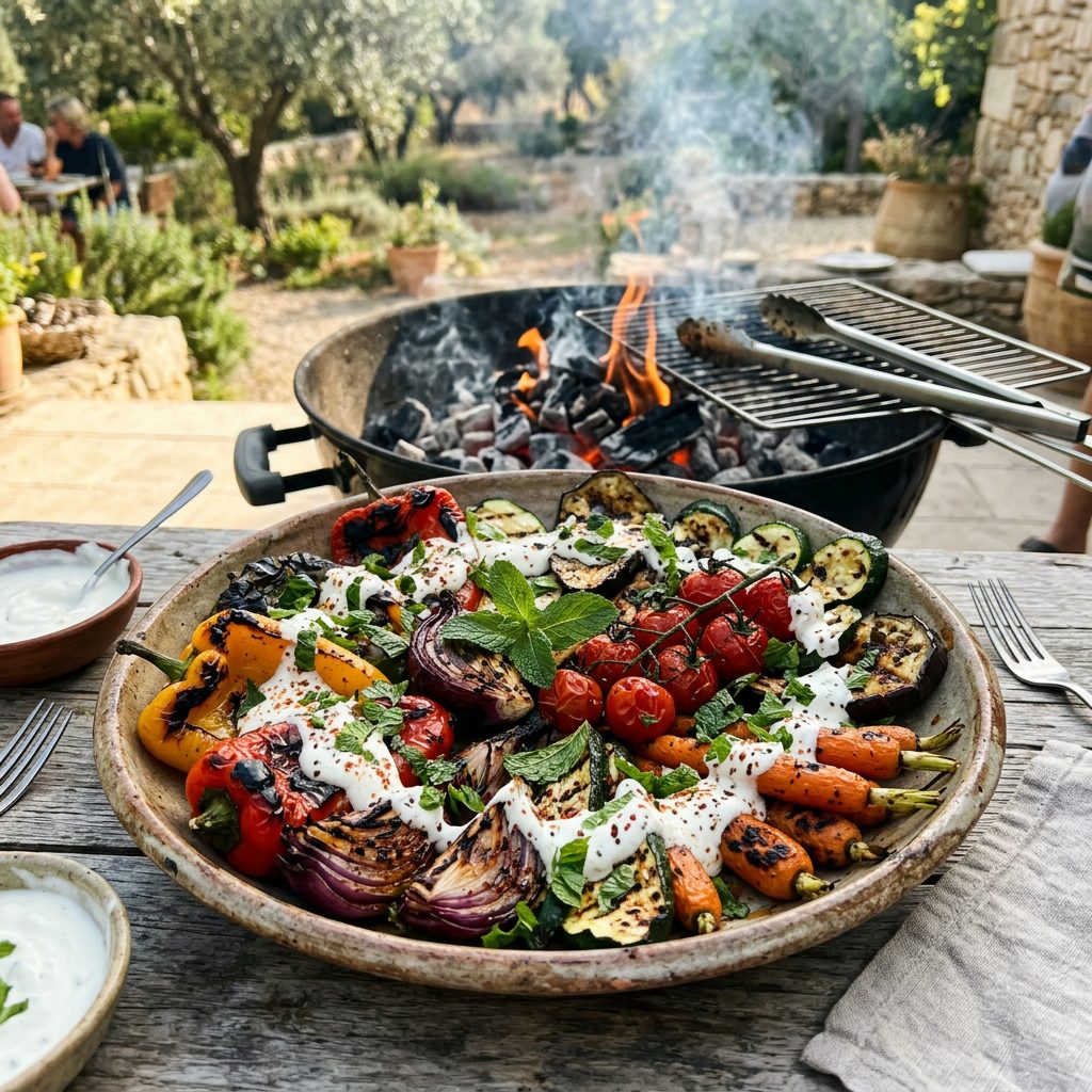 Harissa-Marinated Grilled Vegetables