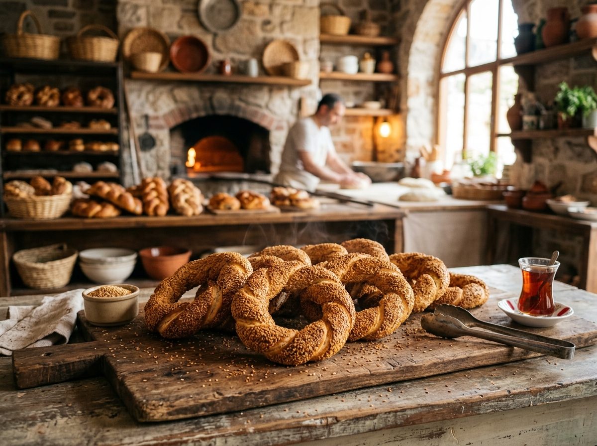 Homemade Simit with Sesame Crust
