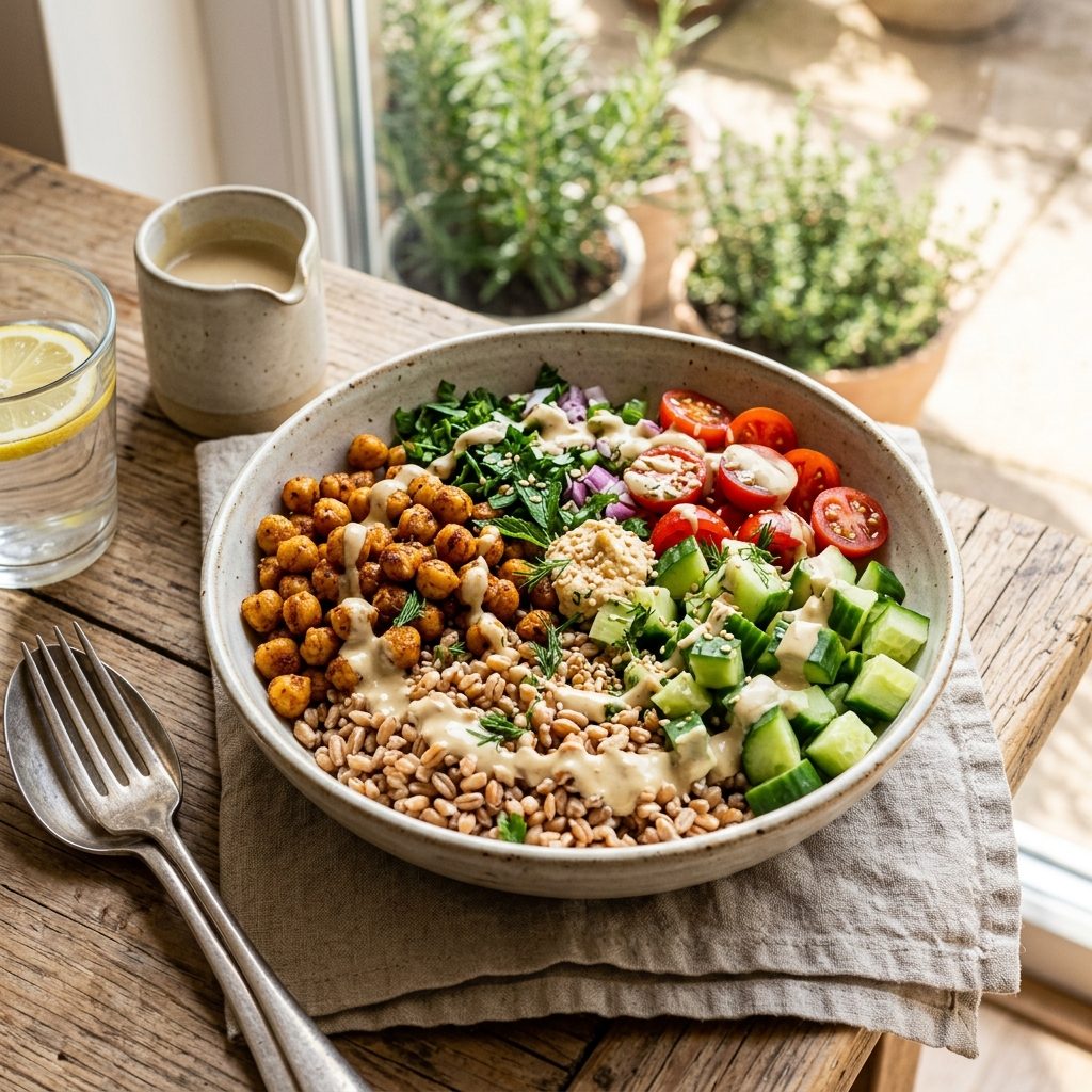 Lemon Tahini Grain Bowl