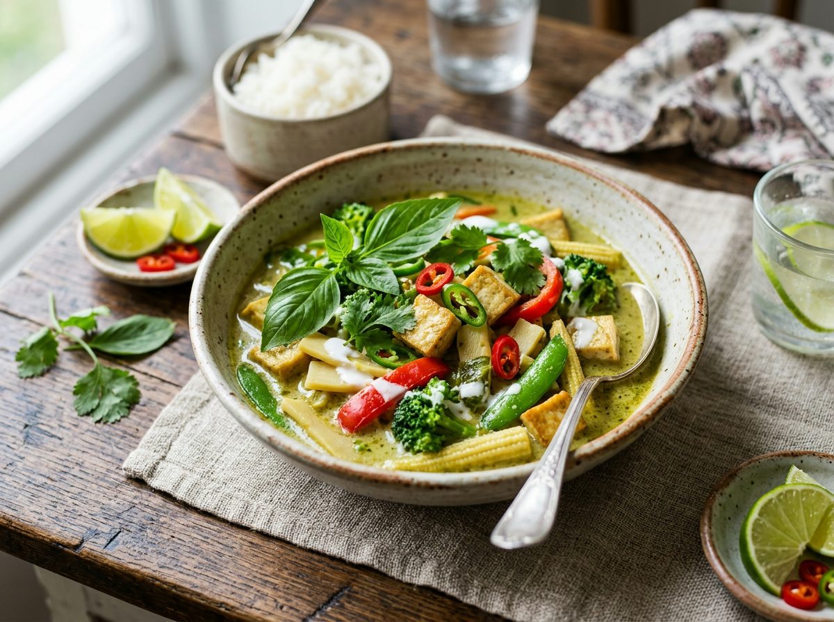 Thai Green Curry with Coconut & Tofu