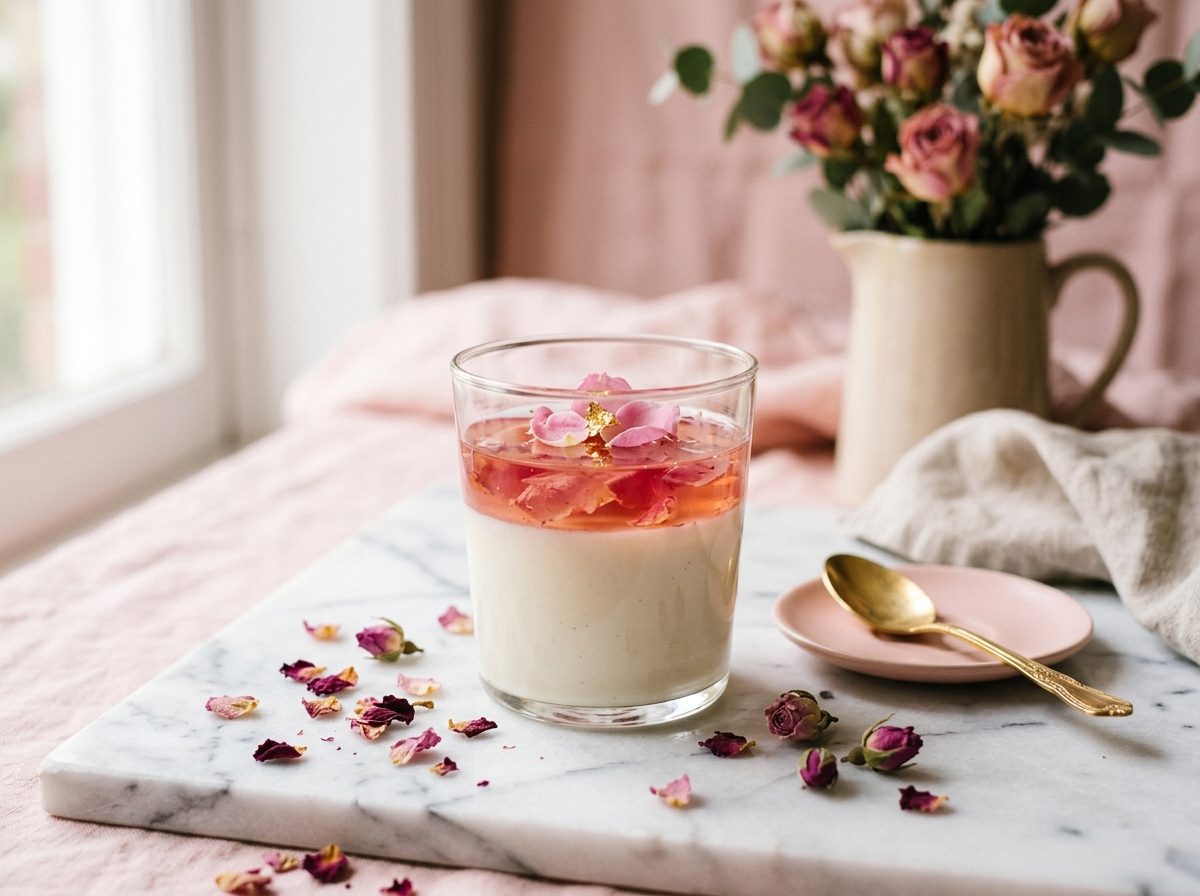Cardamom & Rose Panna Cotta