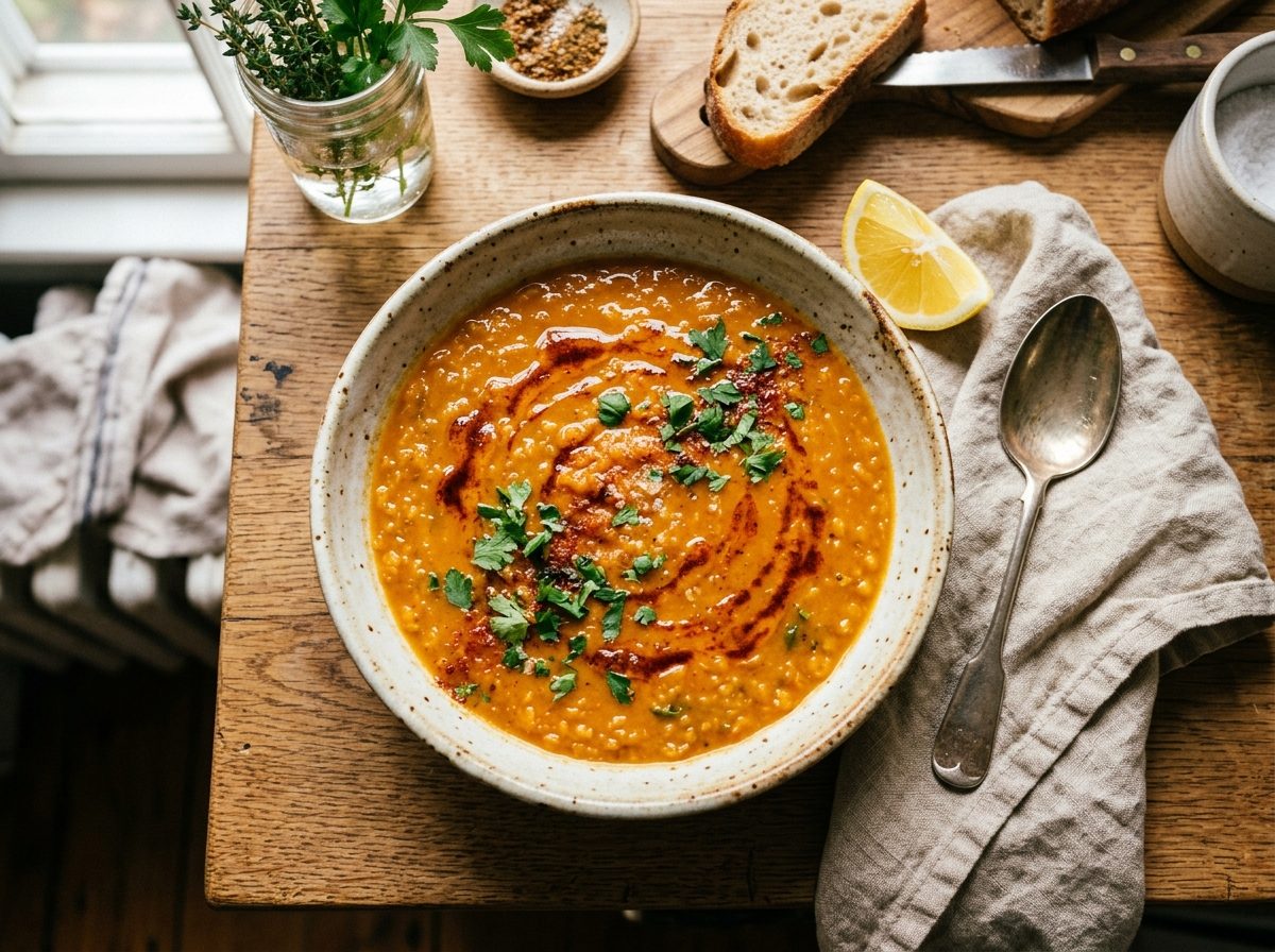 Spiced Red Lentil Soup