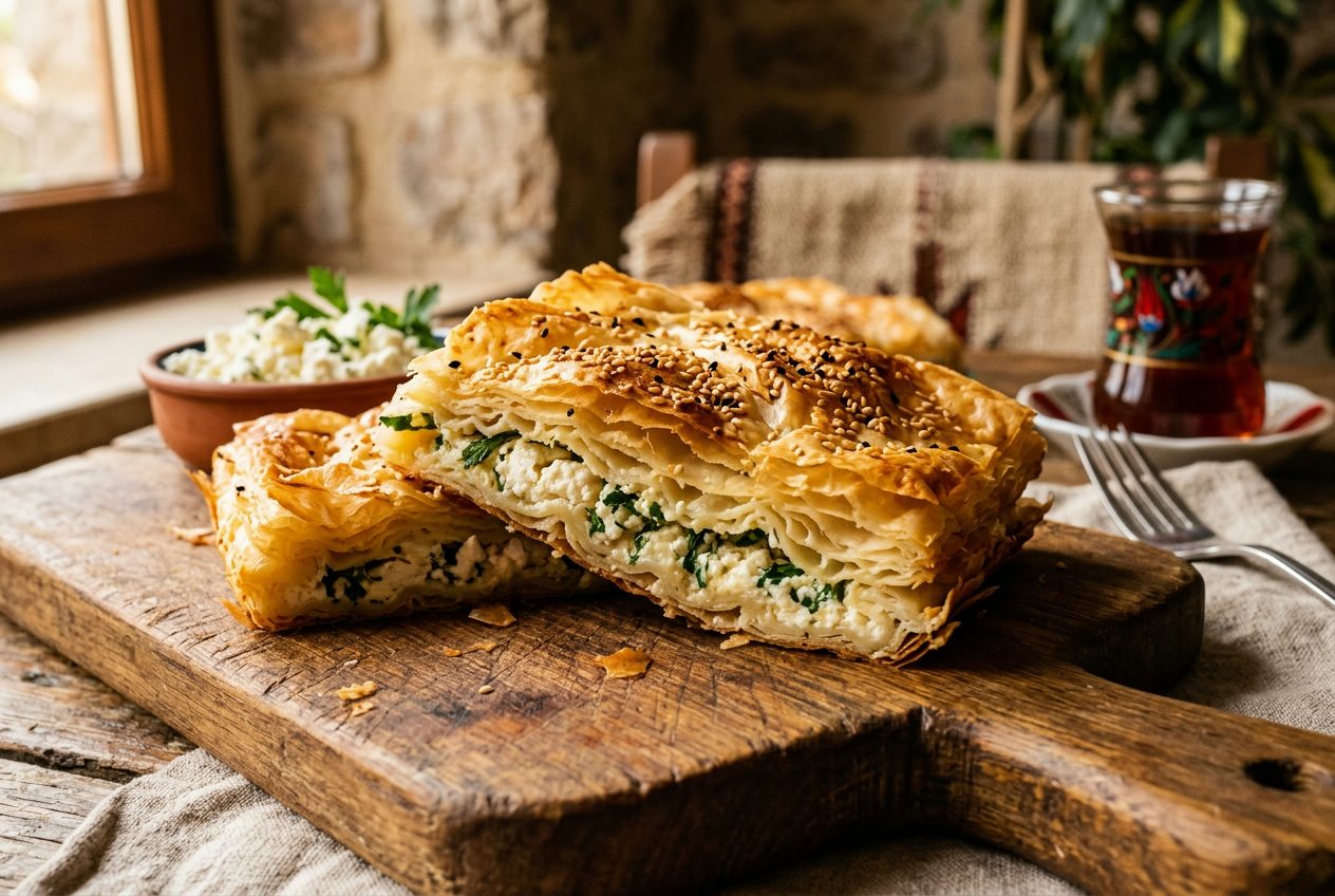 Cheese Börek with Fresh Herbs