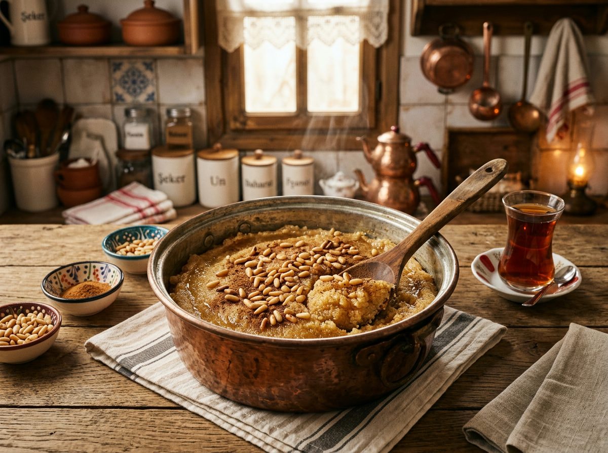 İrmik Helvası — Toasted Semolina Halva