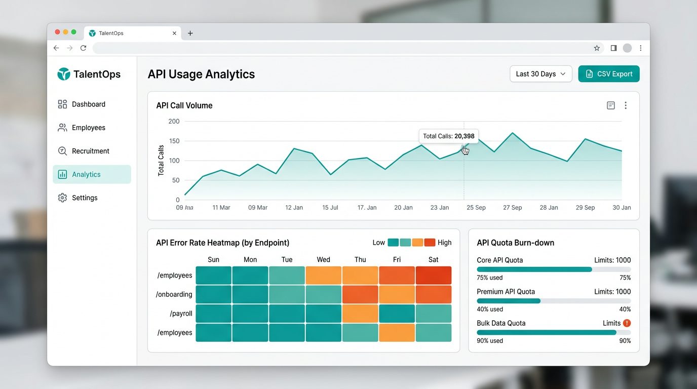 Live Usage Analytics dashboard